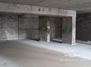 Снятие цементно песчянной стяжки 200 м.кв