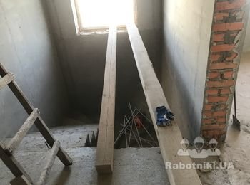 Дозалить площадку перекрытия 0.8х1.2