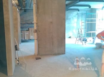 Шпатлевка стен под покраску, сетка, холст 240м2. Глубочицкая 73