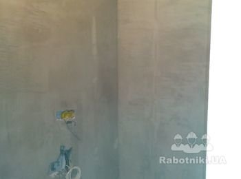 Шпатлевка стен под покраску, сетка, холст 240м2. Глубочицкая 73