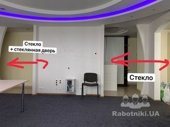 Стеклянная перегородка и стеклянные двери СРОЧНО