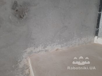 Очистить бетонные стены от штукатурки болгаркой с насадкой