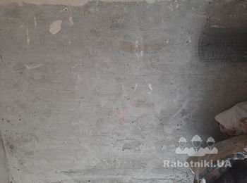 Очистить бетонные стены от штукатурки болгаркой с насадкой