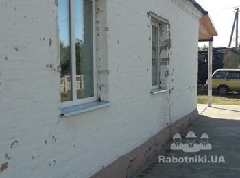 Утепление и ремонт фасада 136 м2 (Яготин)
