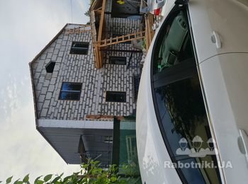 Отделка фасада коттеджа термопанелями с клинкером