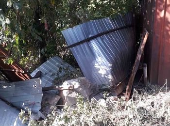 Востановление угла забора после дтп, и ремонт ворот