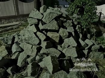 Опорная стена из бутового камня