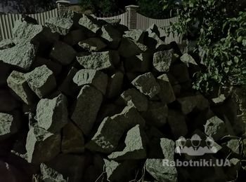 Опорная стена из бутового камня