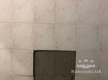 Ремонт 1 стены в ванной комнате