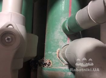 Ремонт системы отопления с переносом труб.