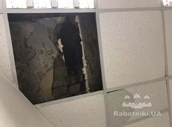Гидроизоляция части потолка