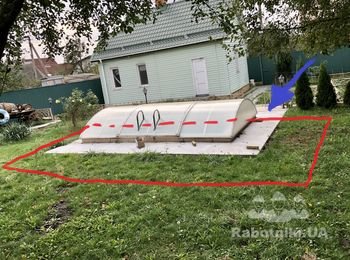 Вырыть вручную котлован для бассейна