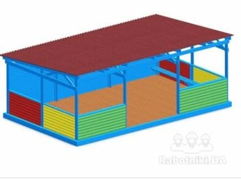 Изготовить детскую деревянную беседку для детей- 48 м.2