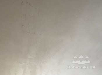 Подготовка , поклей-ка И покраска стеклообои на стену 12кв.м