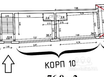 Перепланировка и Ремонт офиса 76 м.кв. под муз. студию , под ключ.
