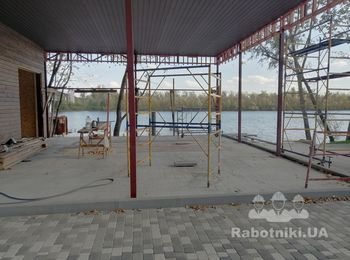 Укладка фема и бардюр
