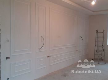 Покраска и шпаклевка стен 60 кв и потолка 20 кв