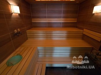 Строительство сауны , распил фанеры