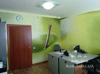 Малярные работы в офисе
