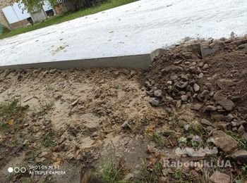 Бетонирование площадки с организацией водоотвода