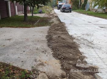 Бетонирование площадки с организацией водоотвода