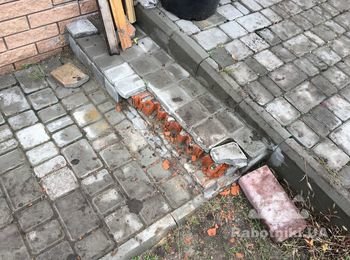 Мощение садовой дорожки