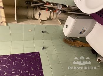 Замена плитки в ванной