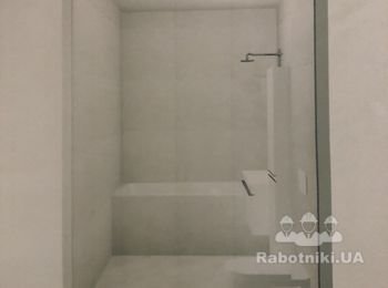 Облицовка плиткой 120/60 ванной 23м2