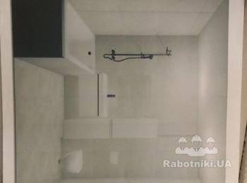 Облицовка плиткой 120/60 ванной 23м2
