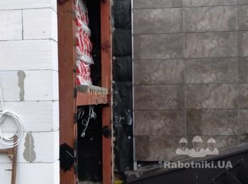 Монтаж алюм. окон и вент. фасада