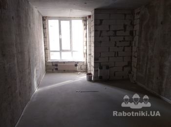 Штукатурные и плиточные работы в 1 к квартире.