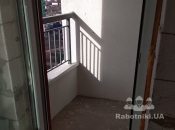 Штукатурные и плиточные работы в 1 к квартире.