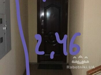 Перегородка. Установка вхідної двері.