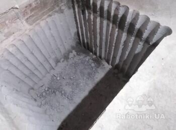 Бетонирование приямка лифта с армированием / глубочицкая