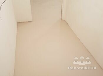 Самовыравнивающий под ламинат, укладка ламината