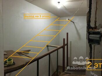 Установка деревянной лестницы с 1 по 3 этаж