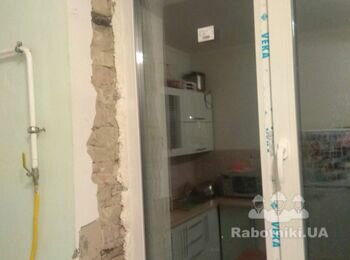 Откос окна + шпаклевка гипсовая 25 м2