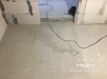 Стяжка в ванной 5,6 кв.м.