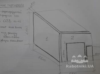 Перегородка в автомобильном боксе