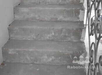 Шпаклевка торцов лестницы