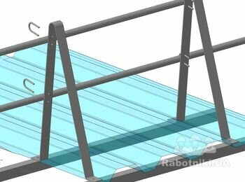 Кровельные работы, монтаж ограждения и лестницы.