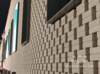 Облицовка клинкерним кирпичом 1200 кв.м