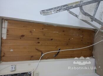 Откосы из ламината на 4 окна и 2 двери.