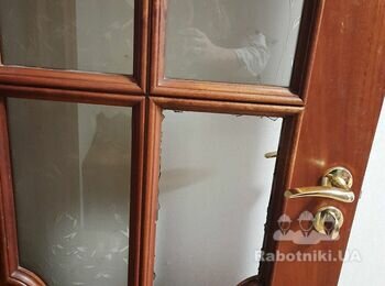 Заміна скла в міжкімнатні двері 2 шт