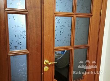 Заміна скла в міжкімнатні двері 2 шт