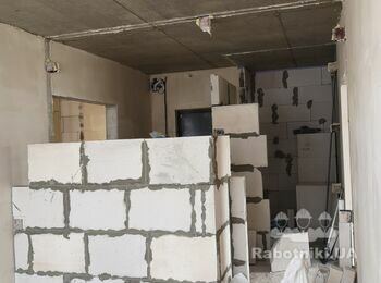 Доделать перегородки из газоблока 30м