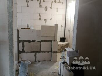 Доделать перегородки из газоблока 30м