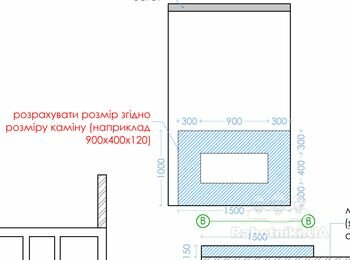 Устройство ниши под биокамин с кирпича согласно проекту