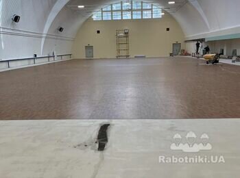 Уборка помещения ФОК после ремонта