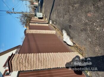 Устройство бордюра под клумбу вдоль забора (15 м.п) - Осокорки